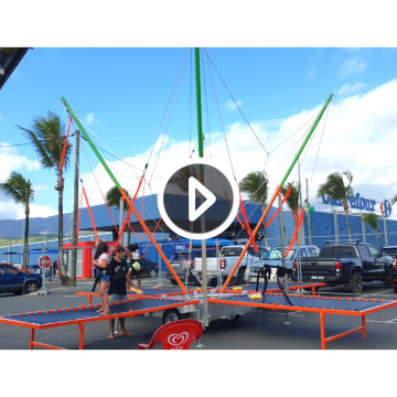 Commercial Outdoor Euro 4 In 1 Bungee Trampoline For Sale