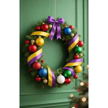 Christmas ornament garland for stairs