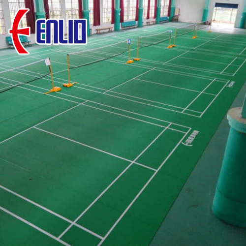 PVC badminton flooring mat with BWF