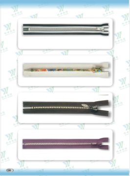 3# 5# 8# Metal Plastic Nylon zipper with auto-lock slider MZ-0003