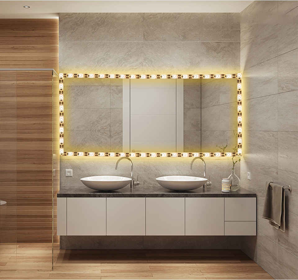 Usb Touch Sensor Dimmable Makeup Vanity Mirror Lights Makeup Led Strip For Bathroom Bedroom