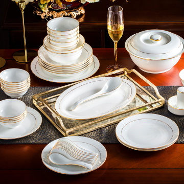 High quality porcelain dinnerware --Gold line