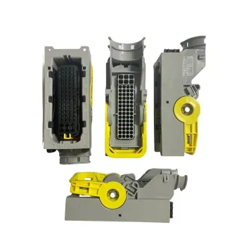 TE Connectivity Tyco AMP Automotive Connector Housing RCP 6/56 POS 5mm/4mm Crimp ST Cable Mount Gray Box