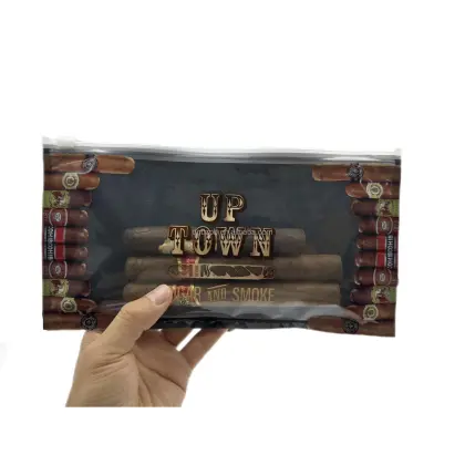 Customized Size Cigar Humidor Packaging Bags for 4-5 Cigars