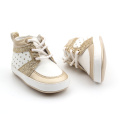 Print Glitter Patchwork Real Leather Baby Casual Shoes