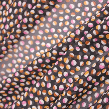 Peacock design print chiffon fabric wholesale print fabric
