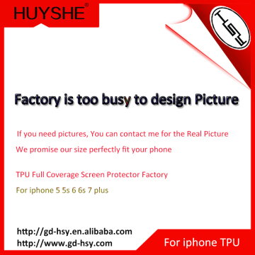 HUYSHE TPU Nano anti shock full cover screen protector for iphone 5 5s 5c TPU film for iphone5s