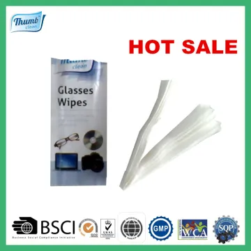 Lens wipes optical glass wet wipe