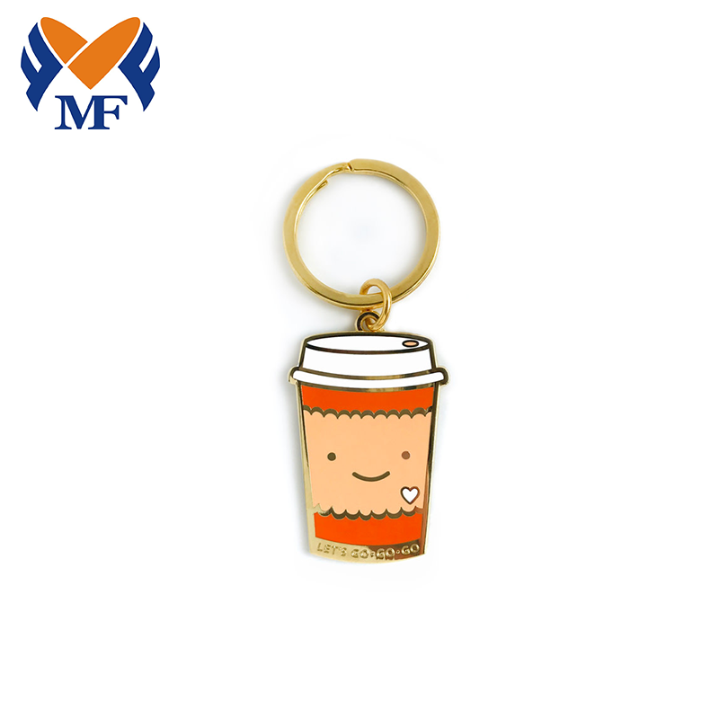 Customized Coffee Design hard enamel keychain