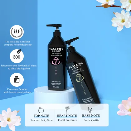 Top Luxury Keratin Amino Acid Smoothing Shampoo and Conditioner