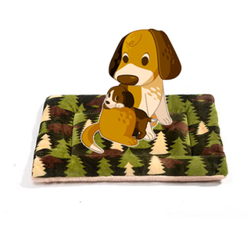 Customizable Hot Sell Thickened Soft Flannel Pad Pet Blanket Bed Mat Sofa Cushion Keep Warm  Home Rugpolar Fleece Fabric Pet Mat