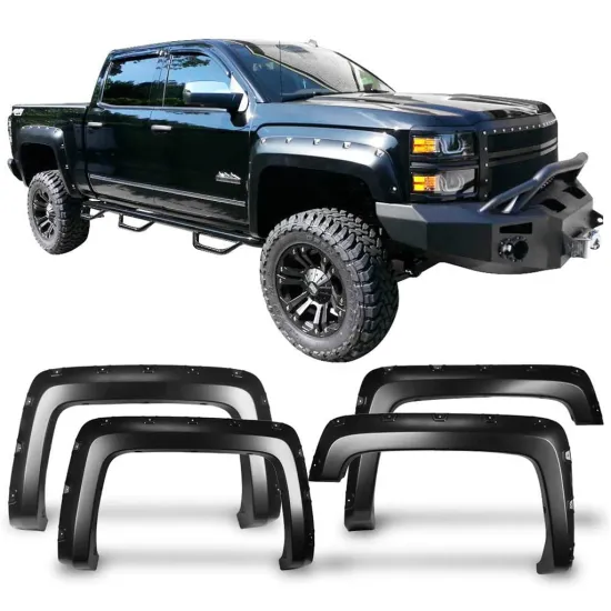 ABS Wheel Arch Fender Flares for Silverado 1500/2500/3500 2014-2016