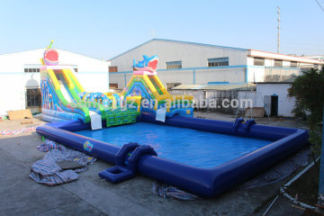 Crazying outdoor water game giant inflatable water splash park