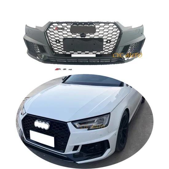 RS4 B9 Style New Product Body Kit Car Front Bumper with Grille for Audi A4/S4 8W Allorad Avant 2016-2018