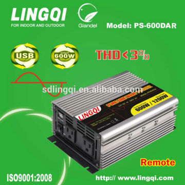 600w car inverter with USB solar pump inverter 600w inverter