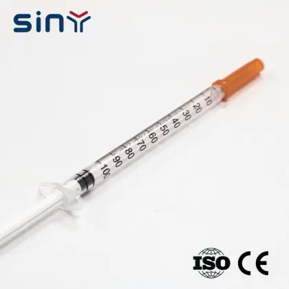 Disposable Insulin Syringe Medical Use