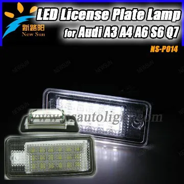 New Led number plate light,A3 Cabriolet led license plate lamp for car