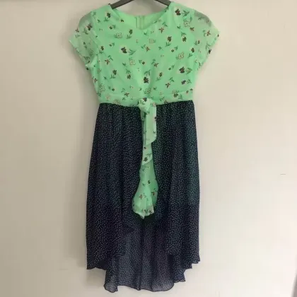 Summer Printed Mid-Calf Dress for Girls 4-16 Years - Vestidos Nina