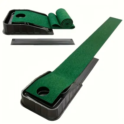 Green Golf Putting Mat Essential for Golf Training