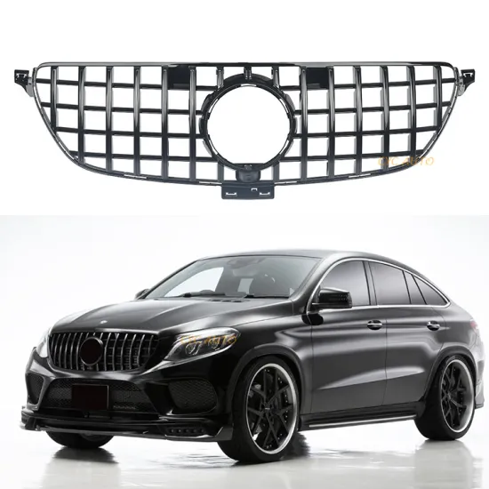 ABS GT Style Front Bumper Racing Grille for Mercedes-Benz GLE Class (C292, X292, W292) Coupe 2016-2018