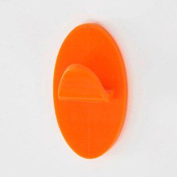 Simple Round Shape Wall Mounted Plastic 3M Single Hook