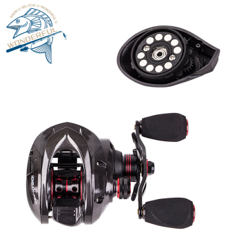 7.3:1 11+1BB Metal EVA Waterproof Left/Right Hand Max Drag 8kg Baitcasting Fishing Reel for Freshwater
