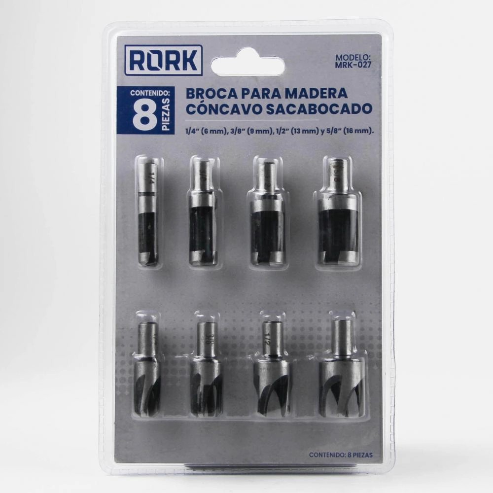 8pcs cork drill bits set for wood