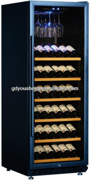 Fan cooling wine cooler USF-128S( 380 Liters128 bottles)with single zone