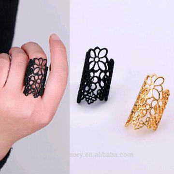 TR6930-12 New fashion accessories lace trimming flowers Woman finger ring wholesale