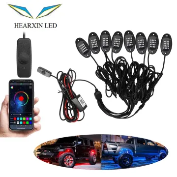 RGB LED Car Atmosphere Lamps with Music Sync APP Control for Jeep