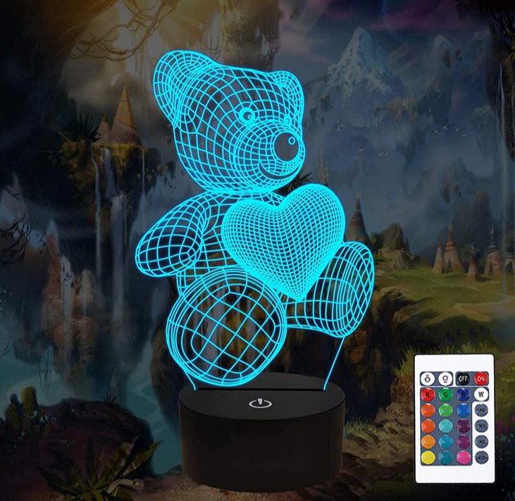 LED le chevet 3d Illusion Night Ligh