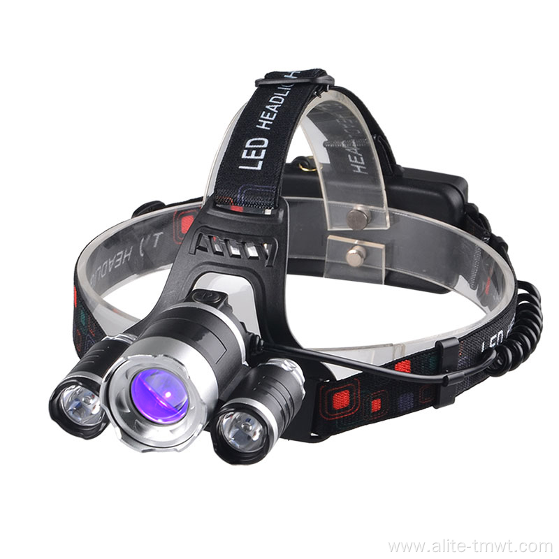 multi-functional uv and white head lamp