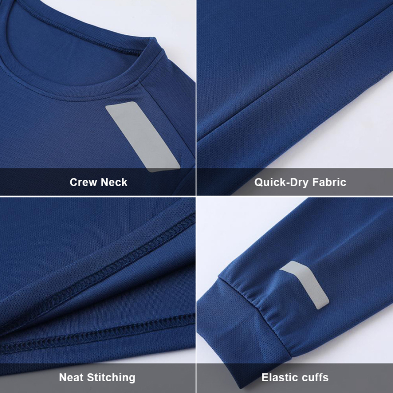 Custom Logo Men Premium Polyester Long Sleeve