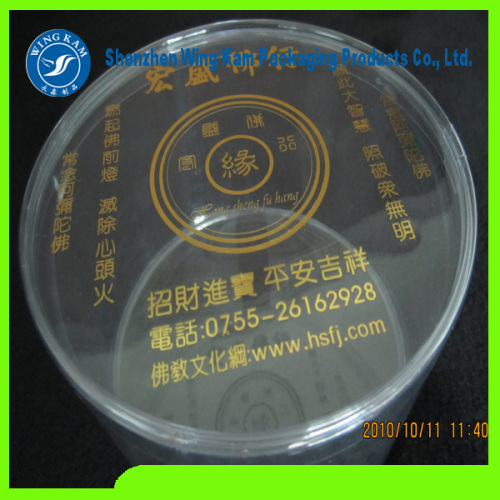 Pretty Clear Plastic Cylinder Packing for Food with Factory Pricing and Iinjection Caps