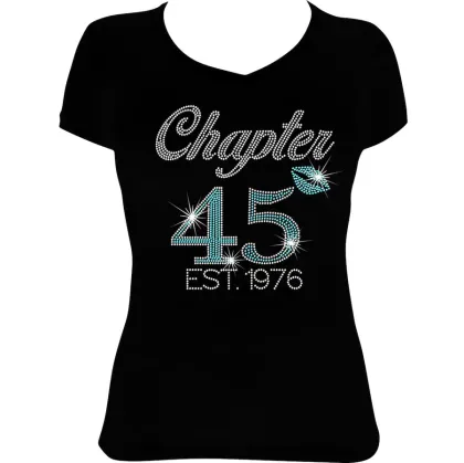 Birthday Bling Shirt - Chapter 50 Rhinestone Transfer Design 40 60