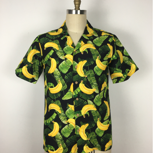 Chemises de banane en coton de plage populaire personnalisée