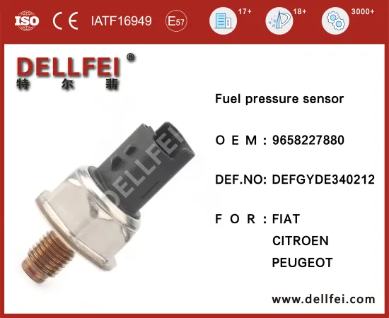 High Quality Diesel Fuel Rail Pressure Sensor 9658227880 for CITROEN,PEUGEOT,FIAT