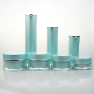 Customized 100ml plastic tube for cosmetic containing square acrylic cream jar plastic container cosmetic jar