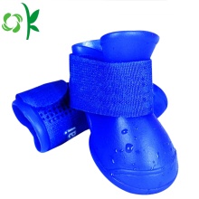 Skidproof Pet Protector Silicone Chaussures de pluie imperméables pour chiens