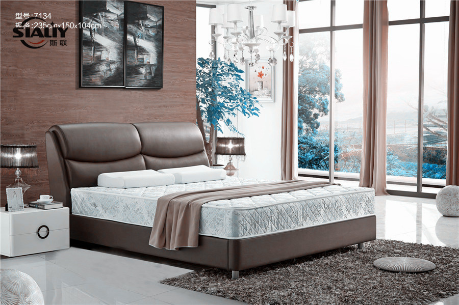 Kingsize Deluxe Leather Fabric Bed, High Quality Kingsize Deluxe