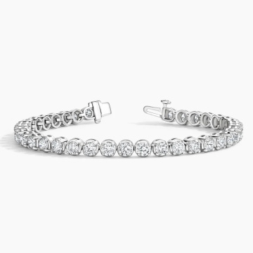 lab grown diamond tennis bracelet 14K White Gold Lab Diamond Tennis Bracelet Factory