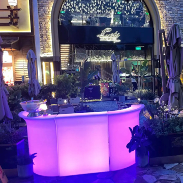 Bancone a barre luminosa a LED per pub e decorazioni per feste esterne