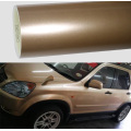 Metallic Gloss Metallic Gold Car Wrap Vinyl