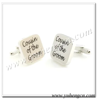 Elegant Square Uncle of the Groom, Uncle of the Bride Wedding cufflinks