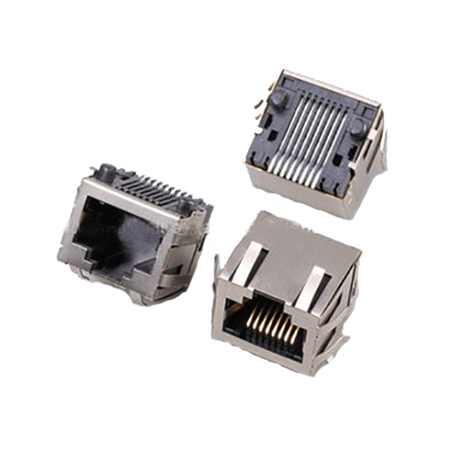 SMT RJ45-Buchse mit seitlichem Eingang, ungeschirmt