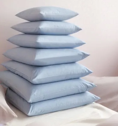 Rose white duck feather cushion 