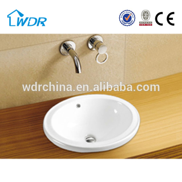 no tap hole two size difference counter top basin option