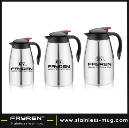 Double-wall stainless steel vacuum insulated coffee pot tea pot