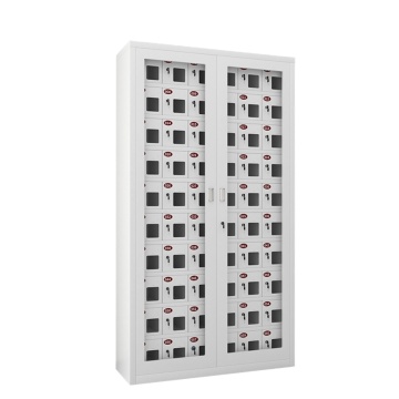 60-Door Metal Cell Phone Charging Cabinet: Mobile Phone Locker and Storage Solution