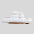 Ensembles de serviettes de bain de l'hôtel de luxe en gros 100% coton